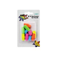 LINEX Gomme à effac. 433400L couleurs ass. 10 pcs.
