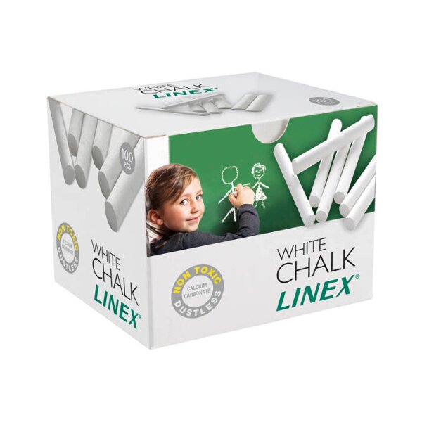 LINEX Craie 474000L blanc 100 pcs.