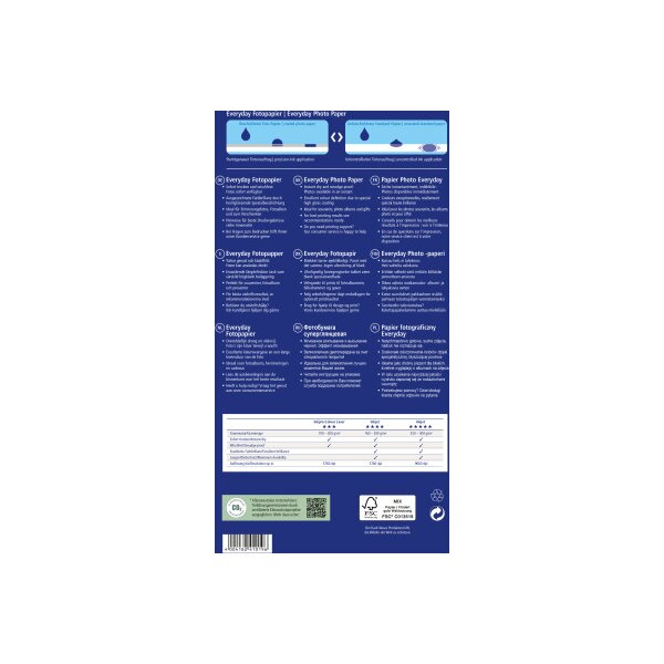 AVERY ZWECKFORM InkJet Fotopapier A4 2572-50 200g,glossy, weiss 50 Blatt