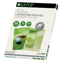LEITZ Laminierfolientasche iLAM, DIN A4, glänzend,...
