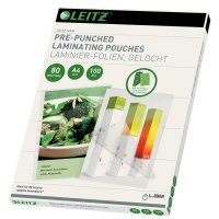 LEITZ Pochette de plastification, A4, classement, 160