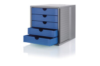 HAN Schubladenbox Karma A4 C4 14508-16 blau, 5 Schubladen