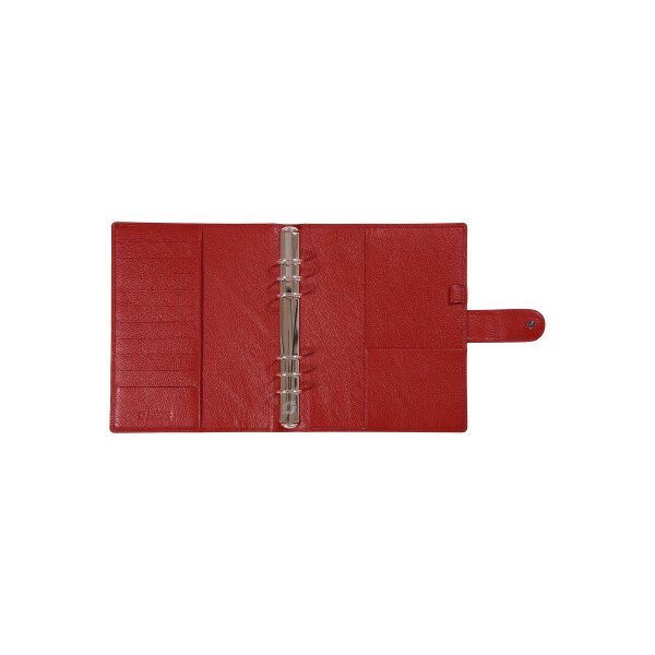 SUCCES Agenda A5 Ringbuch Cadiz 84736545U Leder rot 18.5x23.6cm