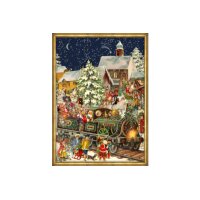 SELLMER Adventskalender RS765 Weihnachtszug 26,5x35cm