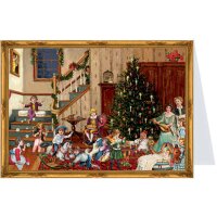 SELLMER Postkarten-Adventskalender 40776 Im Wohnzimmer A6