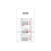 BÜHNER Calendrier de 3 mois 2026 M3KPNBL-R-FS ML...
