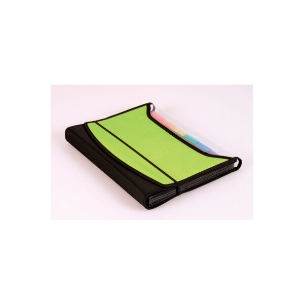 DUFCO Fächermappe SoftTouchNylon A4 51500.03821 grün/schwarz 13 Fächer