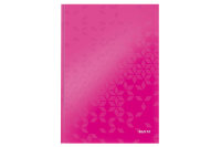 LEITZ Notizbuch WOW A4 46251023 liniert, 90g pink