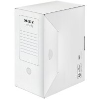 LEITZ Archiv-Schachtel Infinity, weiss, säurefrei,...