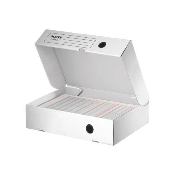 LEITZ Infinity Archivschachtel 61000000 weiss 330x80x255mm