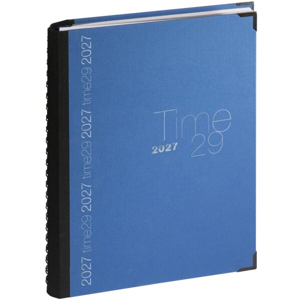 EXACOMPTA Agenda journalier Time 29 S, 2027, bleu