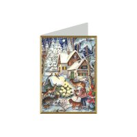 SELLMER Weihnachtskarte 9900 99709 Winter bei den Tieren B6