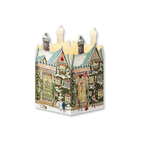 COPPENRATH Adventskalender 16.5x11.5cm 71022 Nostalgische Weihnachtshäuser