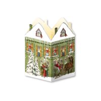 COPPENRATH Adventskalender 16.5x11.5cm 71022 Nostalgische Weihnachtshäuser