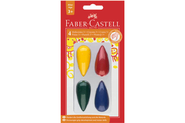 FABER-CASTELL Kreiden Birnen 120405 4 Farben