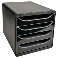 EXACOMPTA Module de classement BIG-BOX, 4 tiroirs, blanc