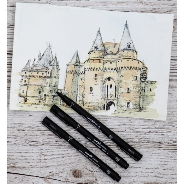 uni-ball Fineliner PIN 02200 N, schwarz