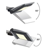 MAUL LED-Designleuchte MAULprimus, dimmbar, silber schwarz