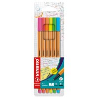 STABILO Fineliner point 88 Neon, 15er Kartonetui