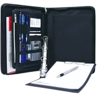 WEDO Konferenzmappe Elegance, A4, Kunstleder Nylon, schwarz