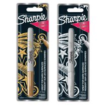 Sharpie Permanent-Marker Metallic, silber, auf Blisterkarte