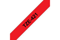 PTOUCH Band, laminiert schwarz rot TZe-421 PT-1280VP 9 mm