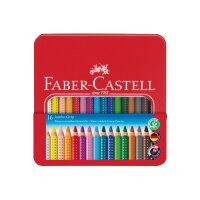 FABER-CASTELL Farbstifte Jumbo Grip 110916 16 Farben...
