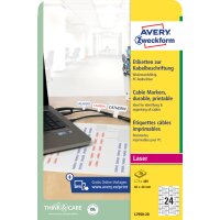 AVERY Zweckform Kabel-Etiketten, 60 x 40 mm, weiss, Laser