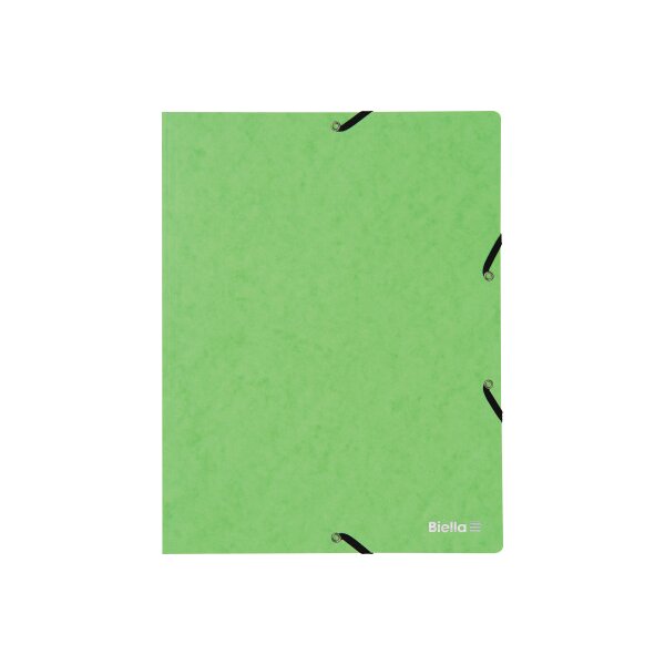 BIELLA Dossier ferm. Élastique A4 17840131U vert clair, 355gm2 200 flls.