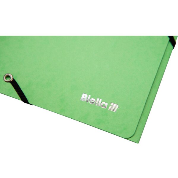 BIELLA Dossier ferm. Élastique A4 17840131U vert clair, 355gm2 200 flls.