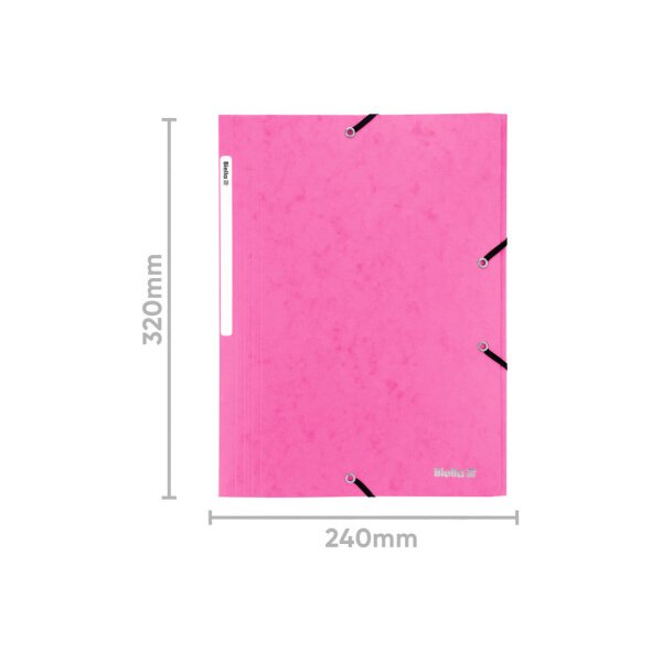 BIELLA Dossier ferm. Élastique A4 17840140U rose, 355gm2 200 flls.