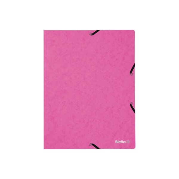 BIELLA Gummibandmappe A4 17840140U rosa, 355gm2 200 Bl.