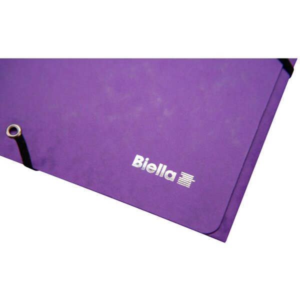 BIELLA Dossier ferm. &Eacute;lastique A4 17840142U violet, 355gm2 200 flls.