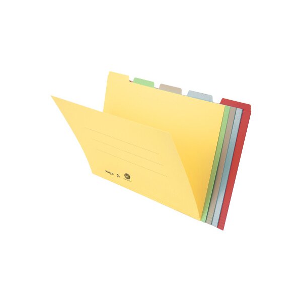 BIELLA Registermappe A4 32543200U farbig assort., 190 Bl. 5 Stk.