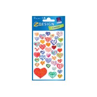Z-DESIGN Sticker Creative 55811 Herze 2 Stück