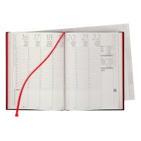 BIELLA Geschäftsagenda Longatti 2027 812720020027U 1W/2S schwarz ML 15x20cm