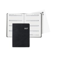 BIELLA Agenda Memento 2027 825401020027U 1S/2P noir ML 10.1x14.2cm