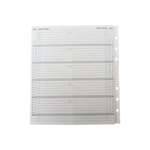 SUCCES Agenda Standard plan.ann. 2028 843159000028U 6M/1P plié 9.5x17.1cm