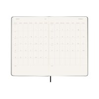 MOLESKINE Wochenkalender 26/27 DHB18WH3Y27 18M HC schwarz 13x21cm