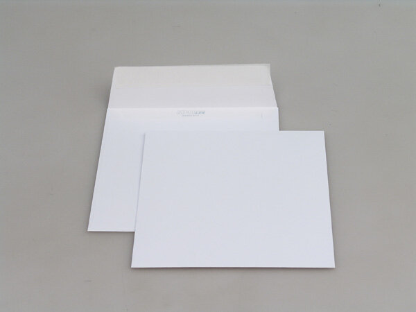 Enveloppes carrées Enveloppes carrées Fermeture auto-adhésive sans Fenêtre blanc 120g/m2 (1 pièce)