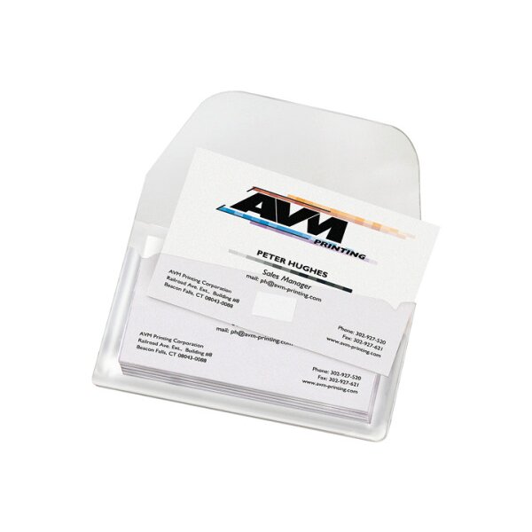 3L Poches cartes visite 105x60mm 6825-10 PP autocollant 10 pcs.