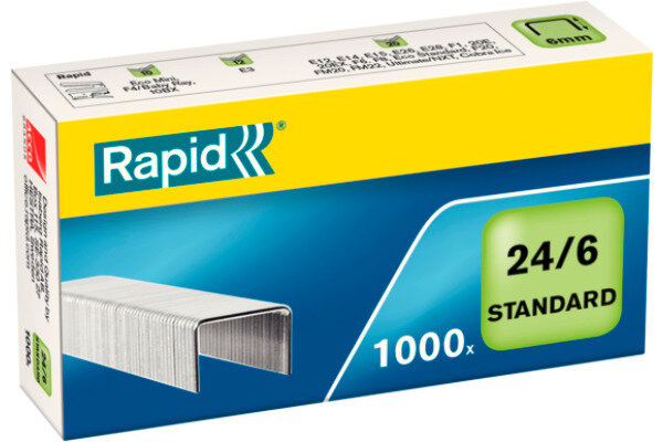 RAPID Heftklammern 24 6 mm 24855600 verzinkt 1000 Stück