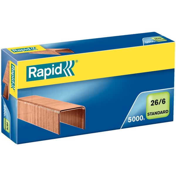 Rapid Agrafes Standard 26/6, galvanisé