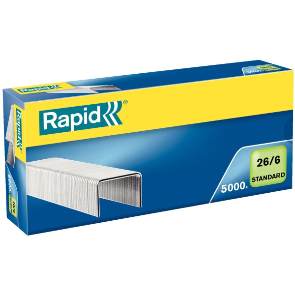 Rapid Agrafes Standard 26/6, galvanisé