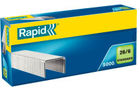 RAPID Heftklammern 26 6 mm 24861800 verzinkt 5000 Stück