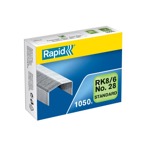 RAPID Agrafes RK8/6 24873600 galvanisé 1050 pièces