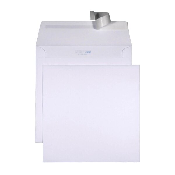METTLER Enveloppe carr&eacute;e 220 x 220 mm sans fen&ecirc;tre blanc 120g - 500 pi&egrave;ces