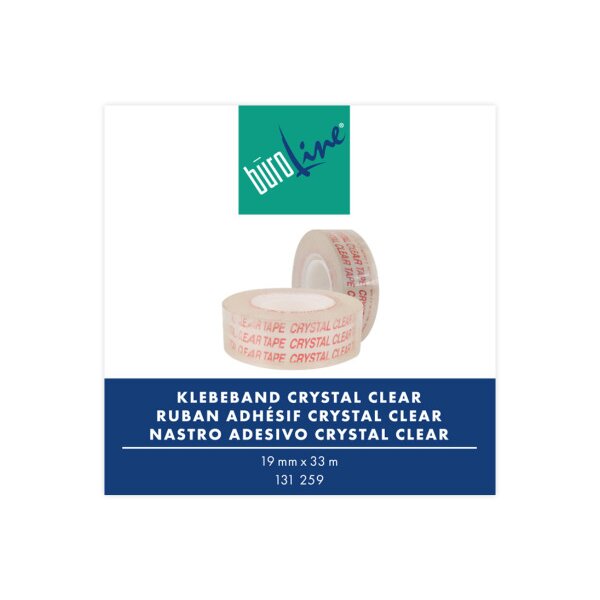 BÜROLINE Klebeband 19mmx33m 131259 Kristallklar
