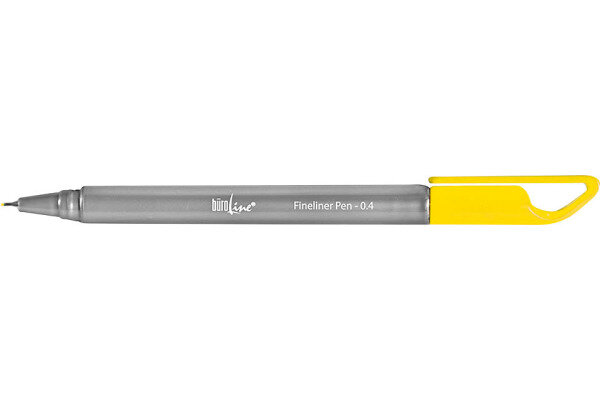 BÜROLINE Fineliner Clip 0,4mm 223082 jaune