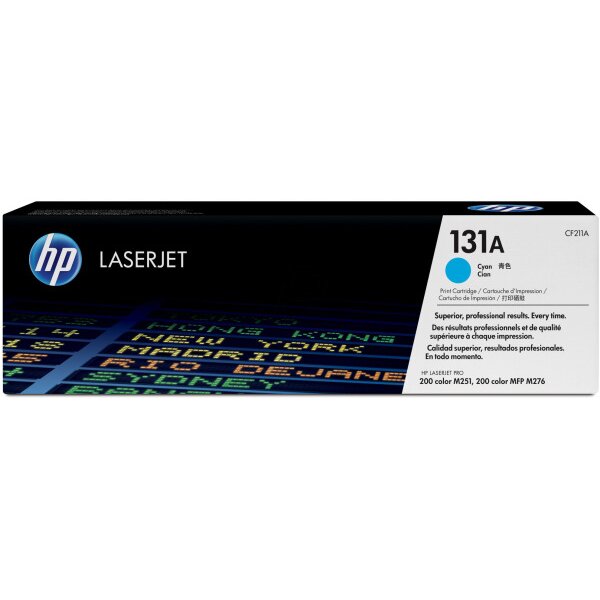 HP Cartouche toner 131A cyan CF211A LJ Pro 200 M276 1800 pages